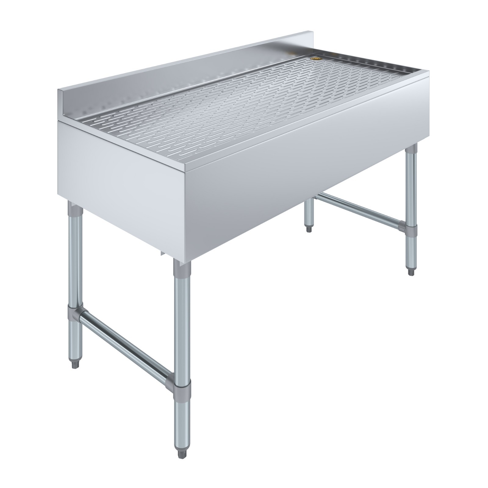 AmGood 18 in. x 48 in. Stainless Steel Underbar Drainboard