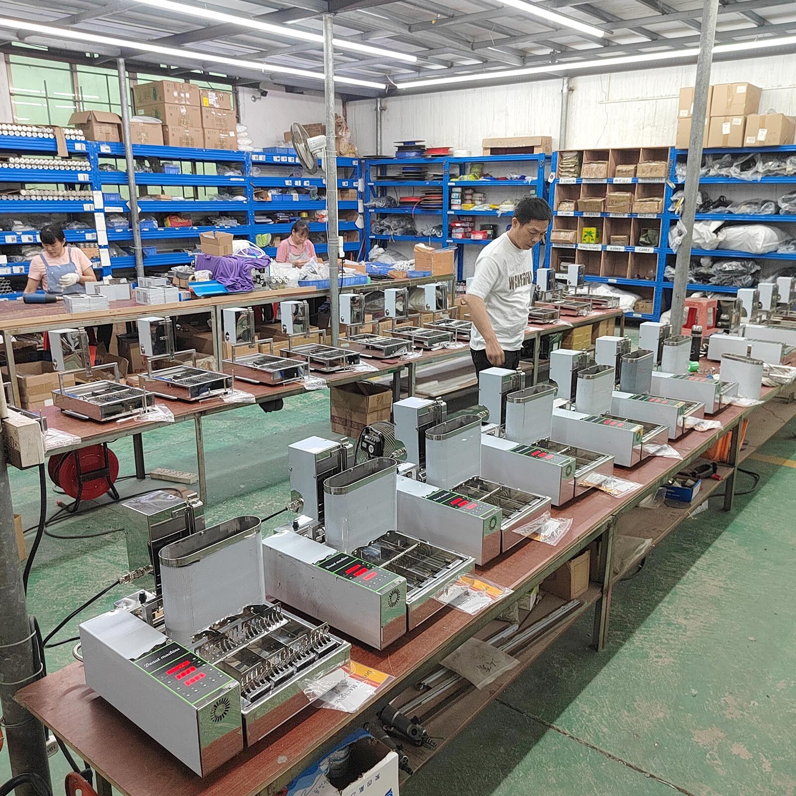 Kolice 4 Rows Automatic Doughnut Maker, Donut Machine,Donuts Frying Machine