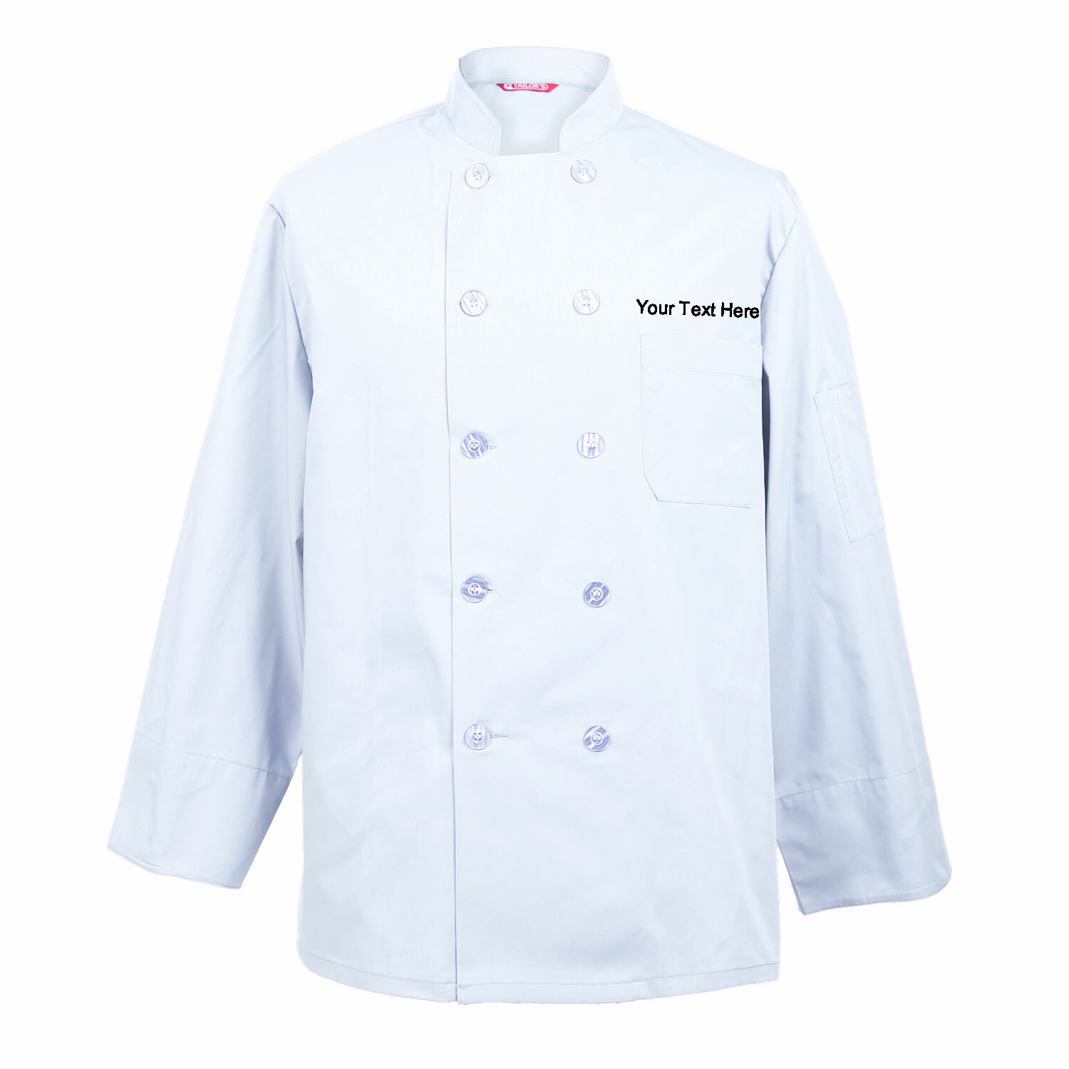 Embroidered Men’s Chef Coat Chef Shirt Cook Coat Personalized with your Text