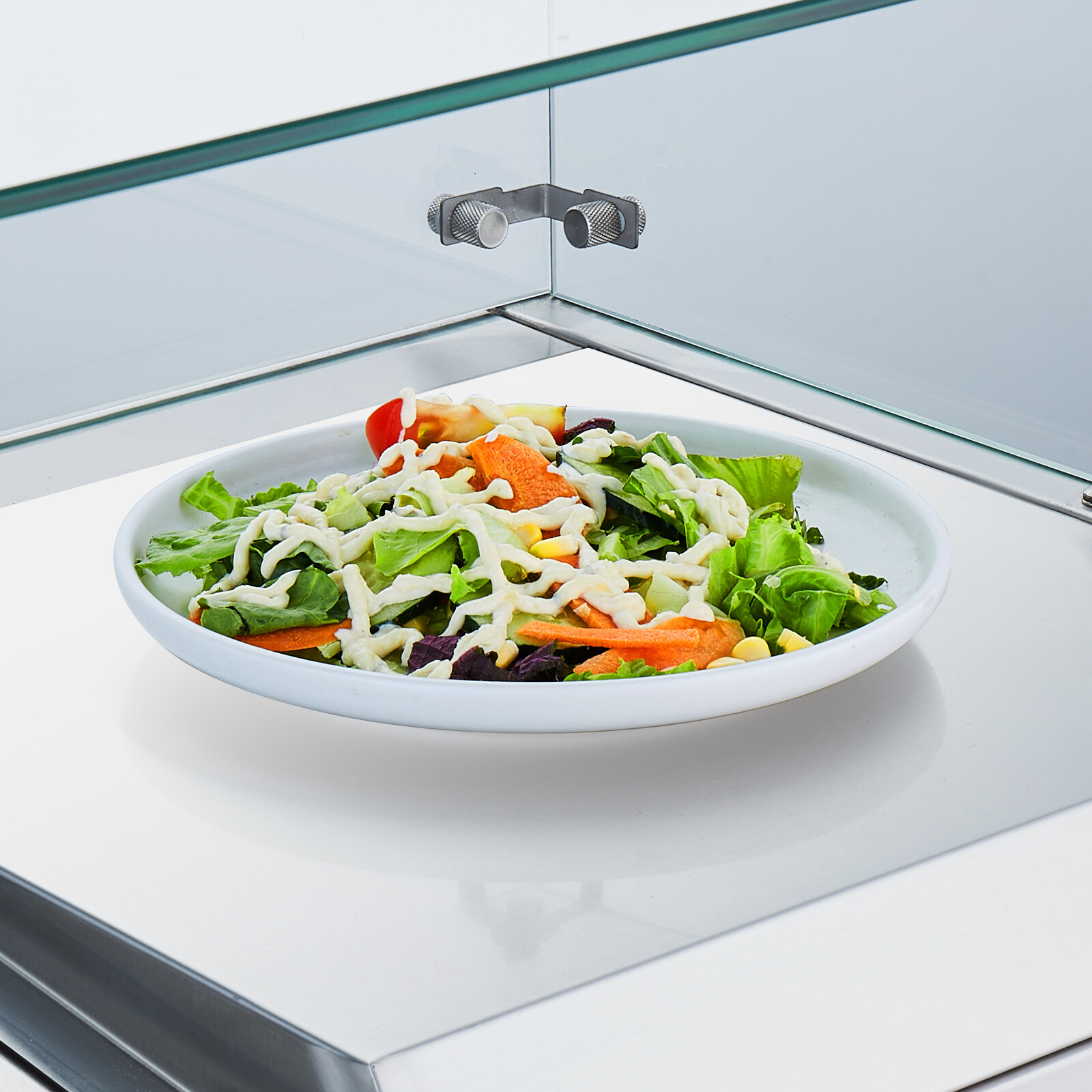 VEVOR 60″ Countertop Refrigerated Salad Pizza Prep Station 150 W Glass Guard ETL