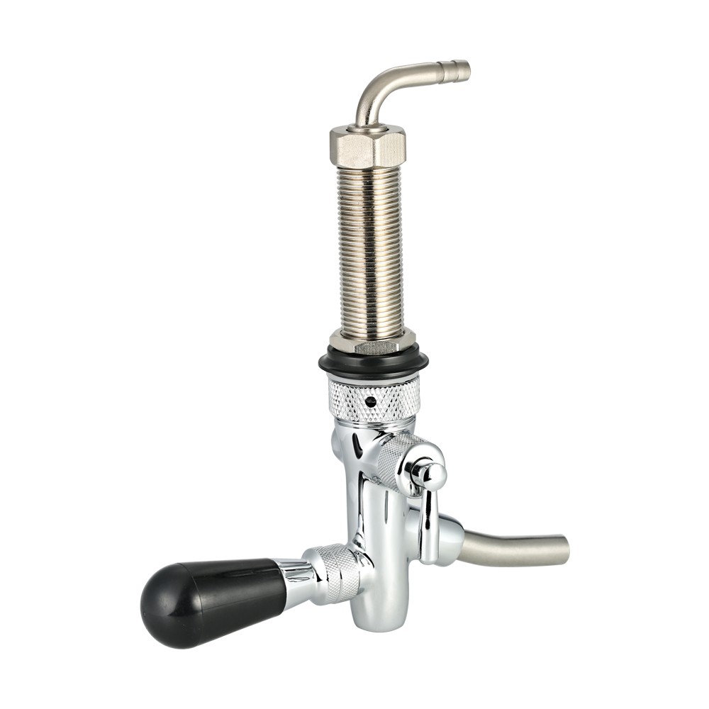 Sturdy Chrome Plated Brass Beer Faucet for Home Brew Tool Accessory