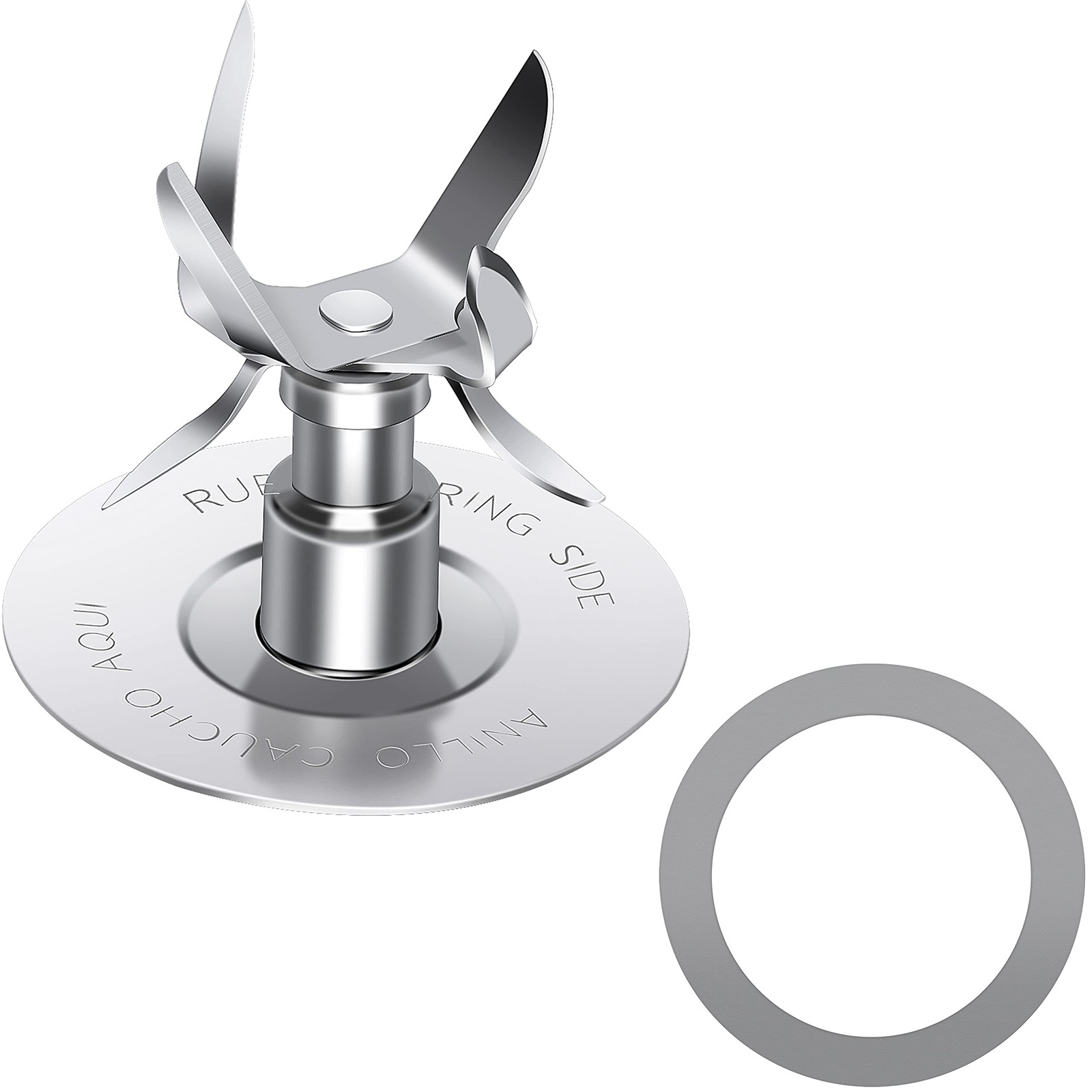 Replacement Parts Compatible with Oster 4902 bottom cap+rubber seal, Sliver