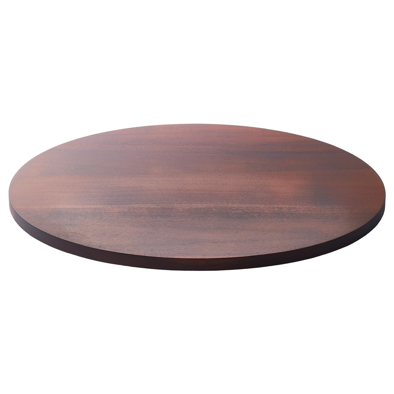 24 in Wood Lazy Susan Turntable, 360° Rotation Round Clear Tabletop Rotating Tra