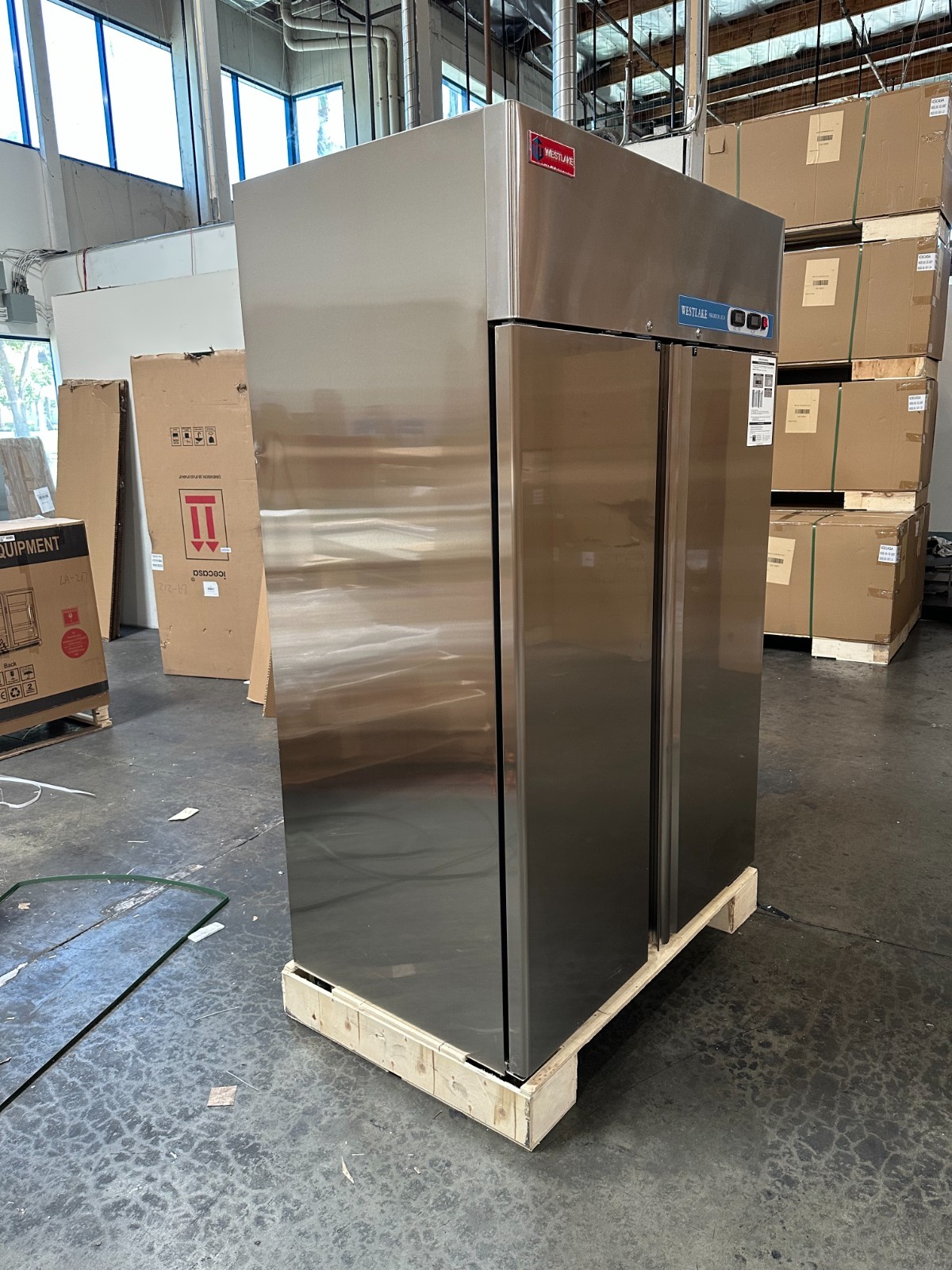 WESTLAKE 48″ 2-Door Commercial Refrigerator Freezer Combo – DENTS