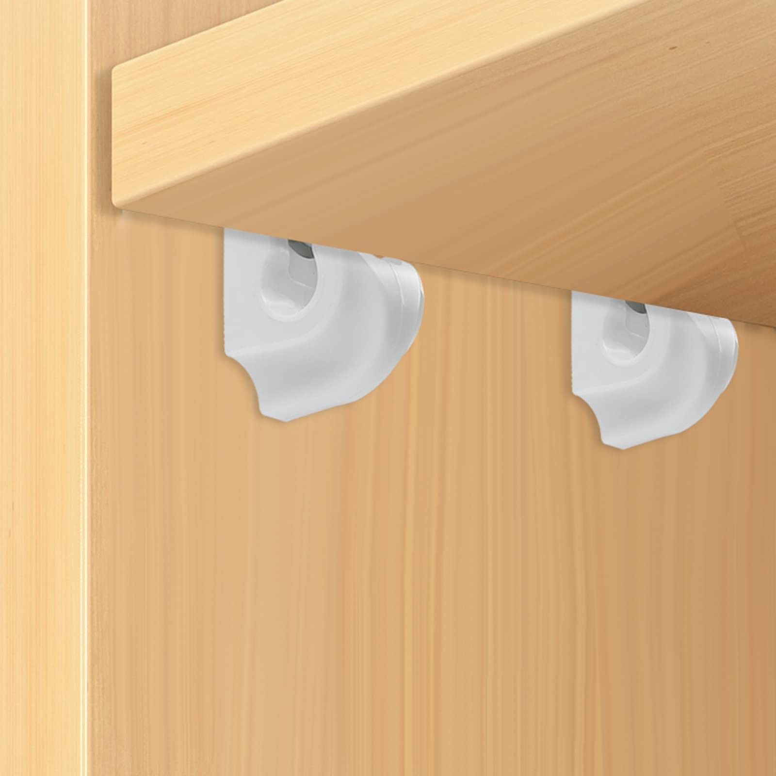 24-Pack Heavy Duty Wire Shelf Clips with Screws for Closet Shelving
