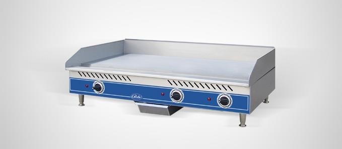 Globe GEG36 36″ Electric Griddle Thermostatic Controls 1/2″ Steel Plate 208-240V