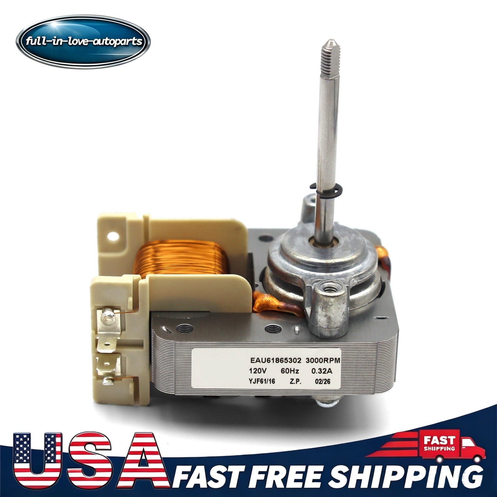 EAU62343001 Fit For LG Range Oven Convection Fan Motor Exact Replacement Part