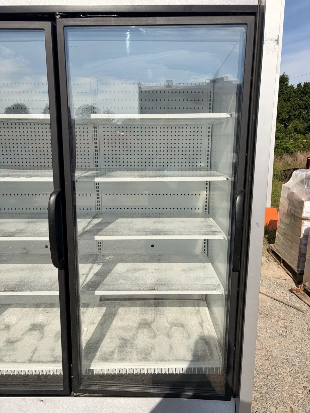 Hussmann RFL4 4 Door Glass Freezer Merchandiser Low Temp Display Case
