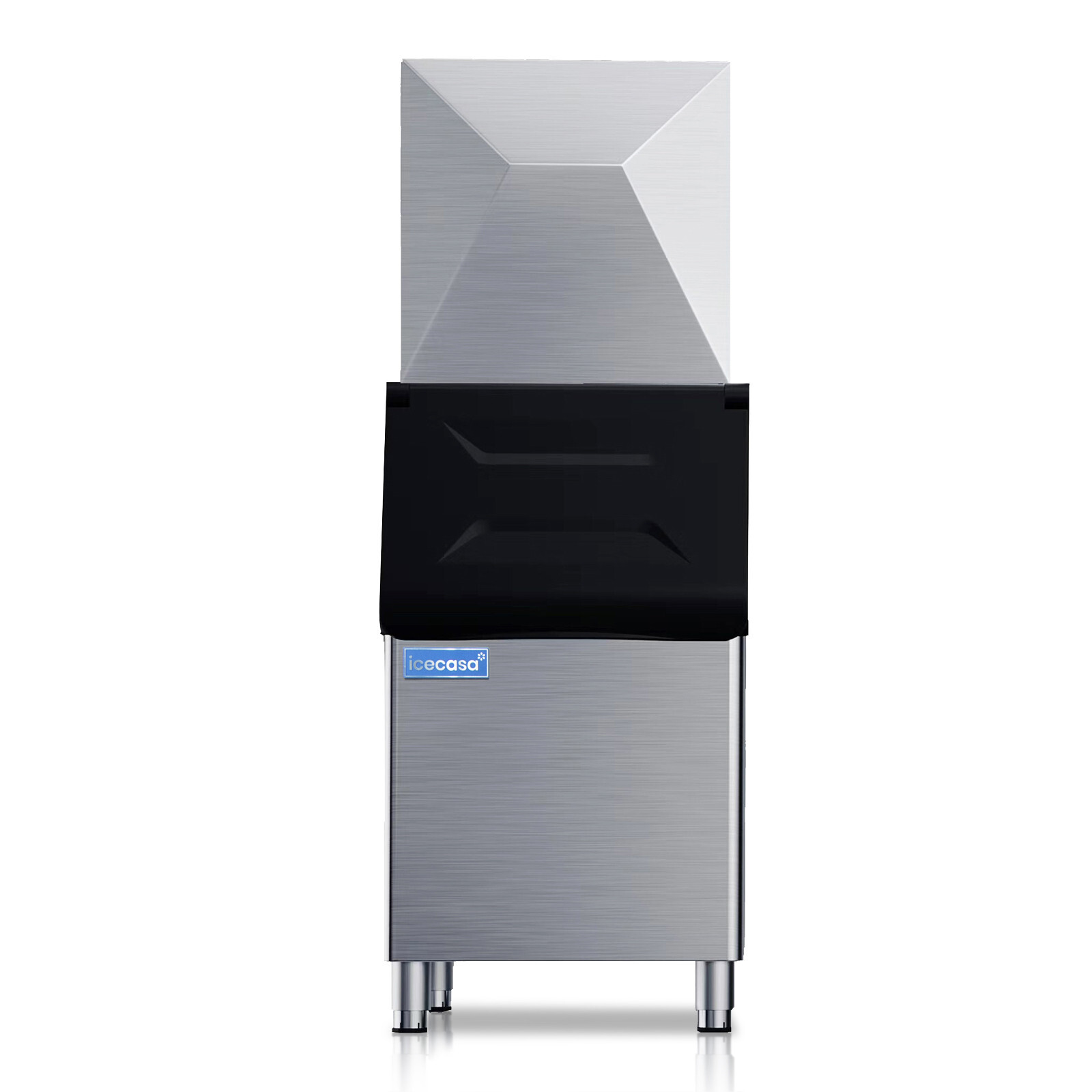 ICECASA Commercial Ice Maker Machine, 500 lbs Ice Makers with 375lbs Storage