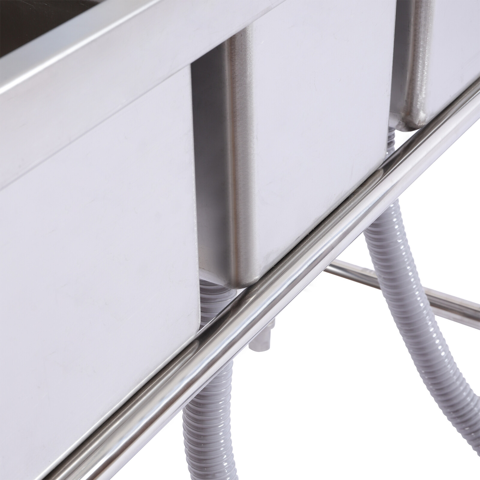 Three 3 Compartment Stainless Steel Commercial Kitchen Restaurant Bar Sink