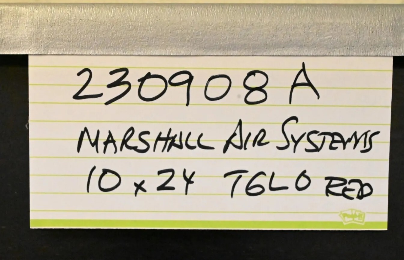 Marshall Air Systems 10×24 TGLO Red Series 5000 Model 500793R 120V OEM/Genuine