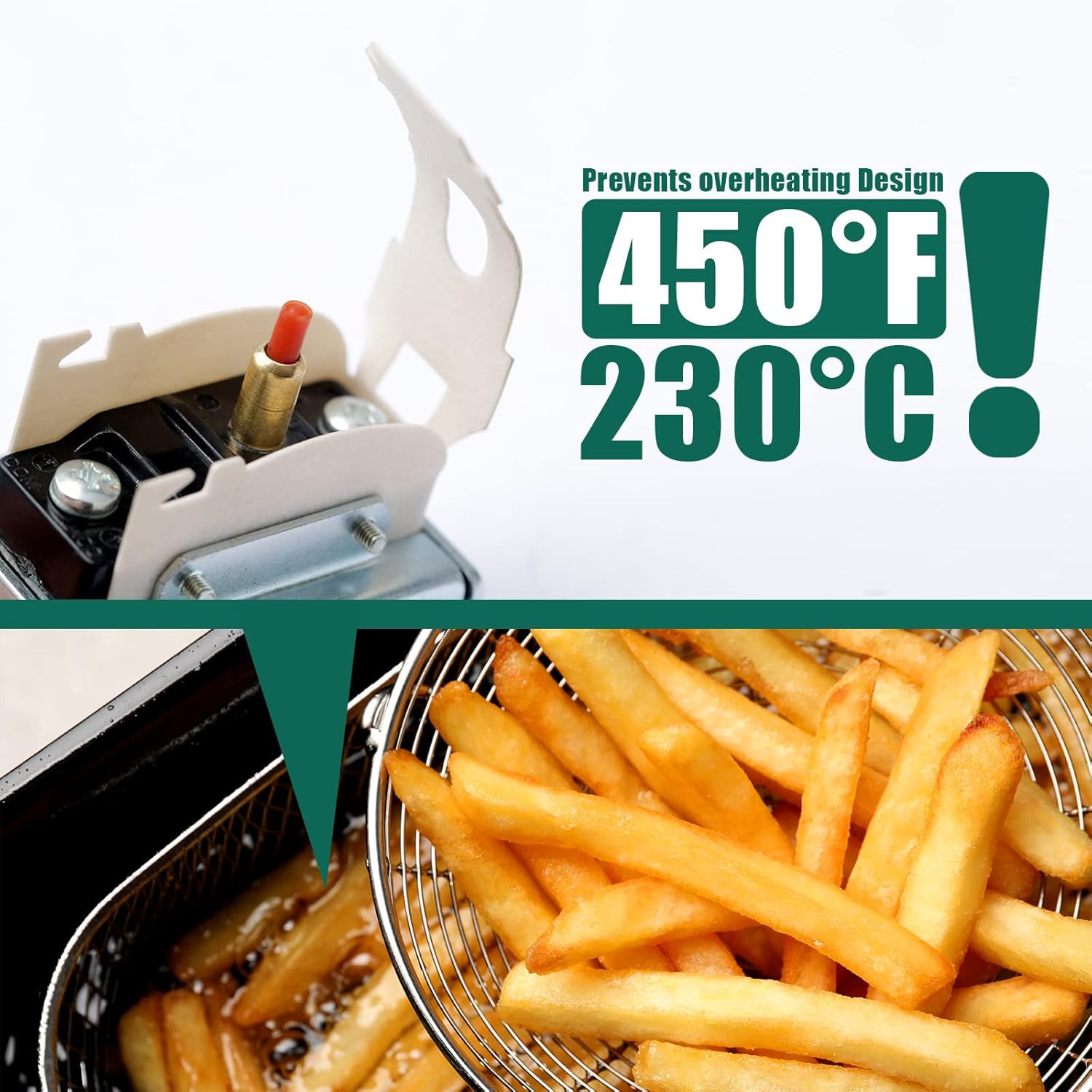 PP10084 High Limit Thermostat Fryer Switch Lchmo5030 Compatible with Pitco Fryer