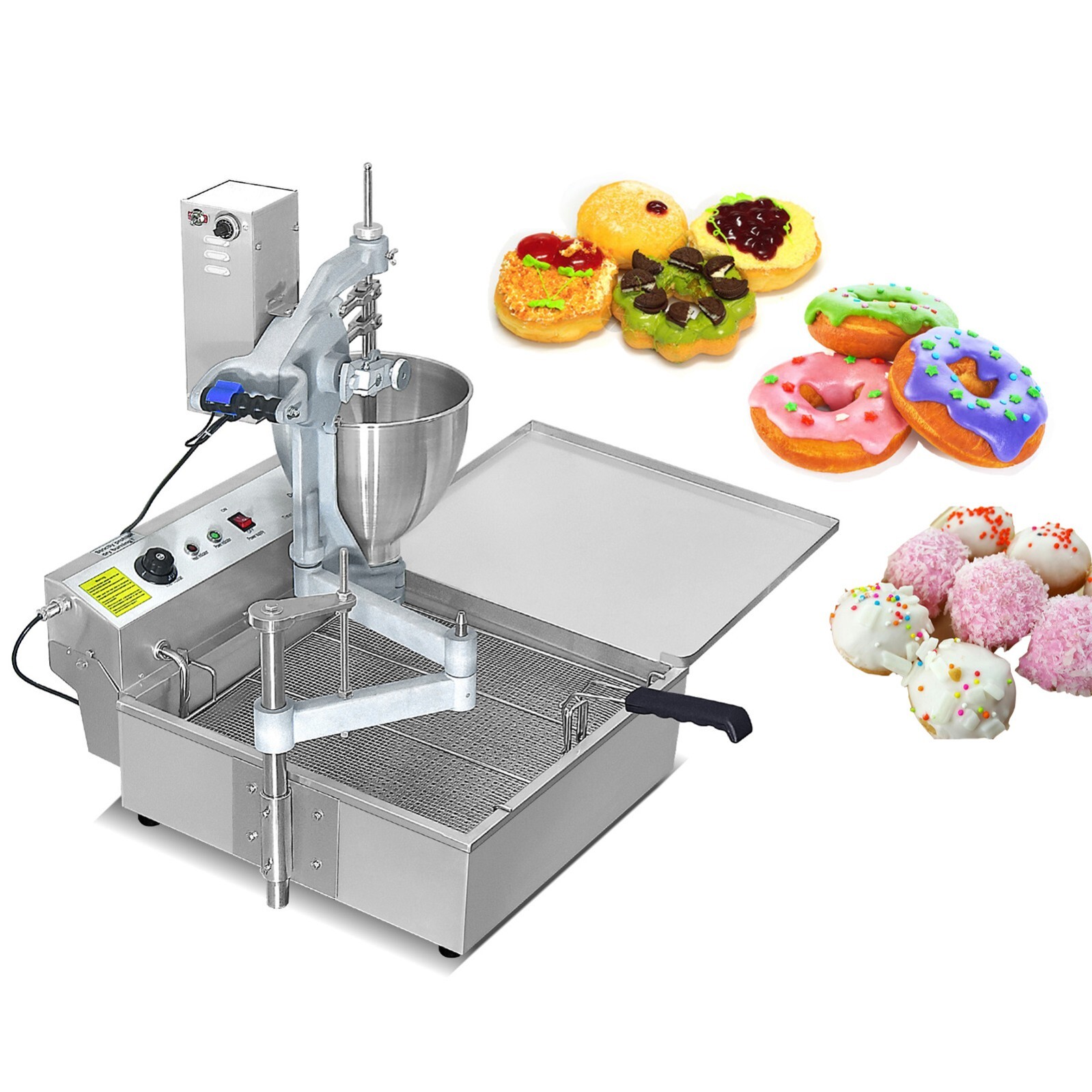 Kolice Commercial Auto Doughnut Maker, Frying Donut Machine 3 different molds