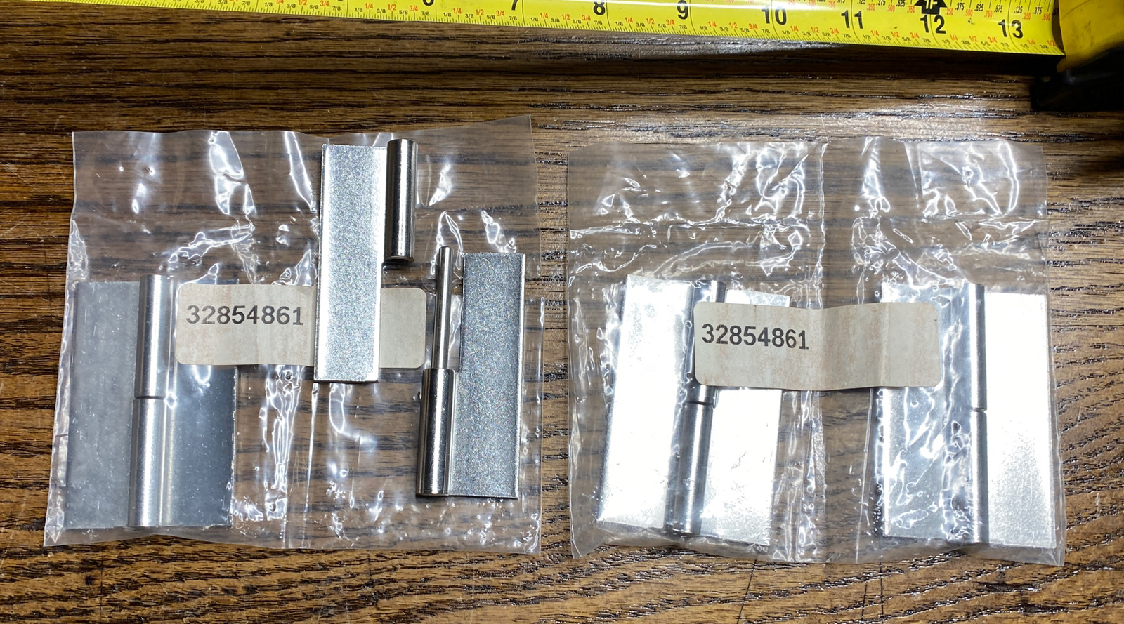 4 – 2”x3”x 3/64” thick Stainless Steel Lift Off weld on hinge 32854861