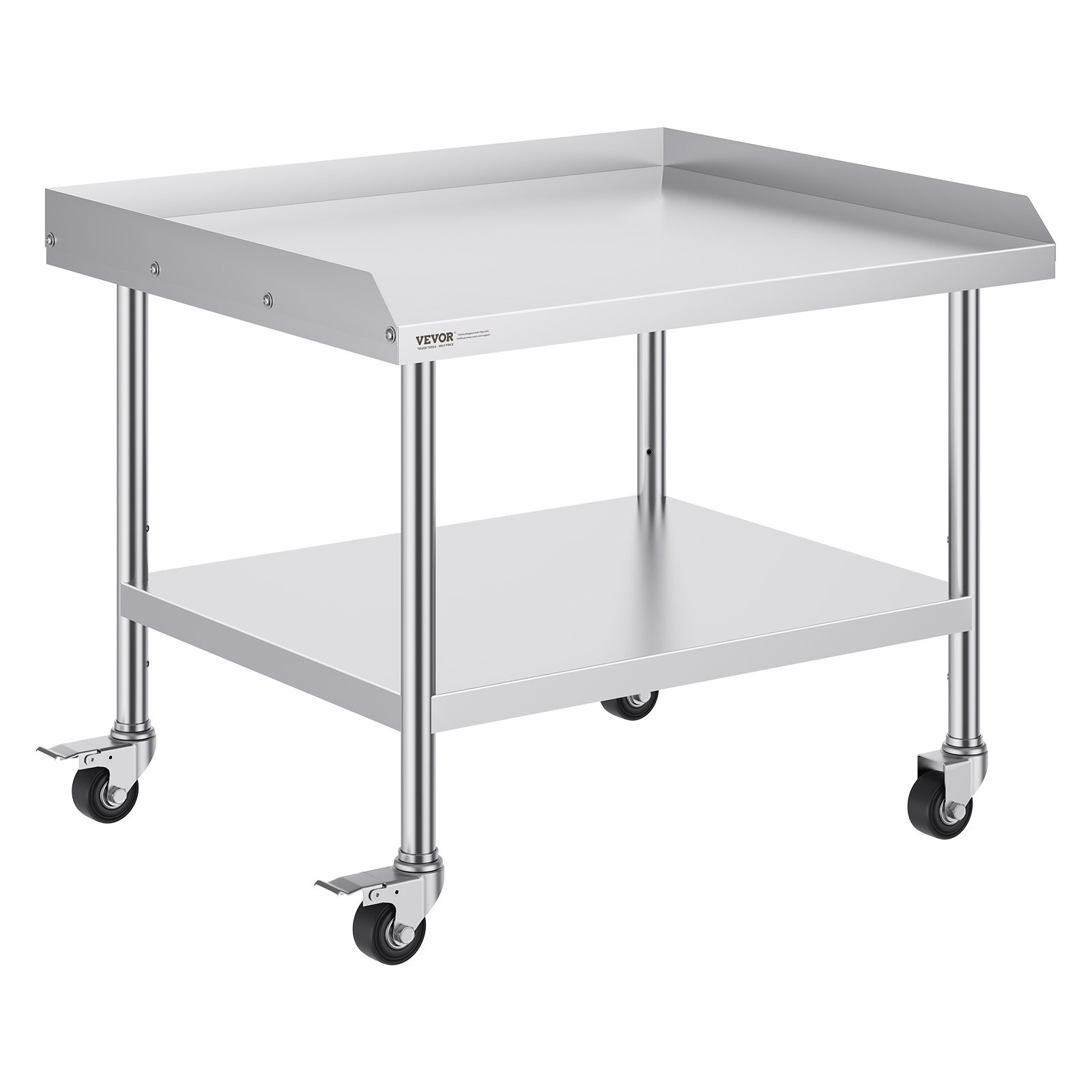 Stainless Steel Work Table, 30 x 36 x 30 Inch Commercial Food Prep Worktable wit