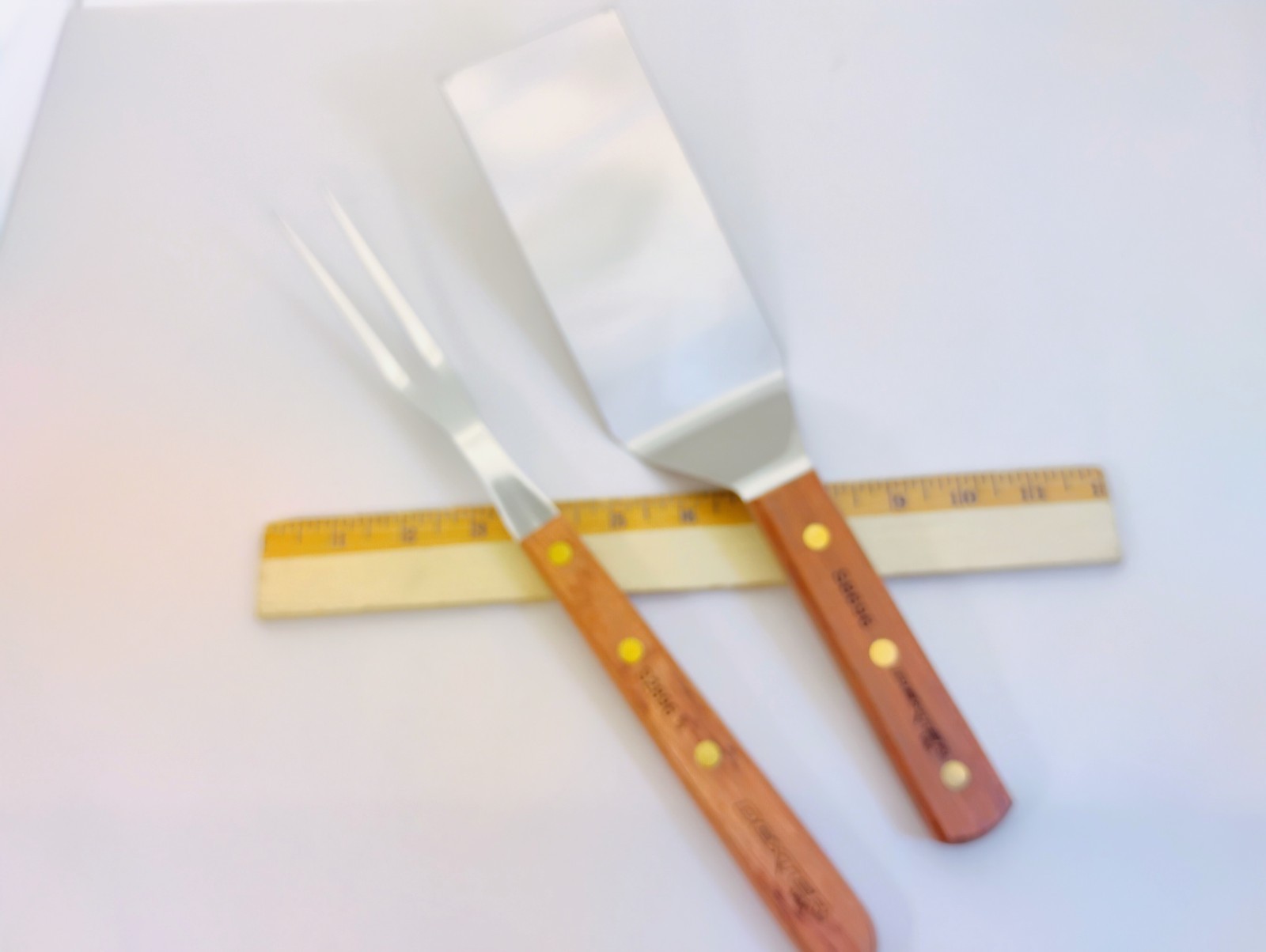 Dexter USA 6X3 S8696 Hibachi Stainless Spatula & 13.5″ S2896 1/2 Fork Factory2nd