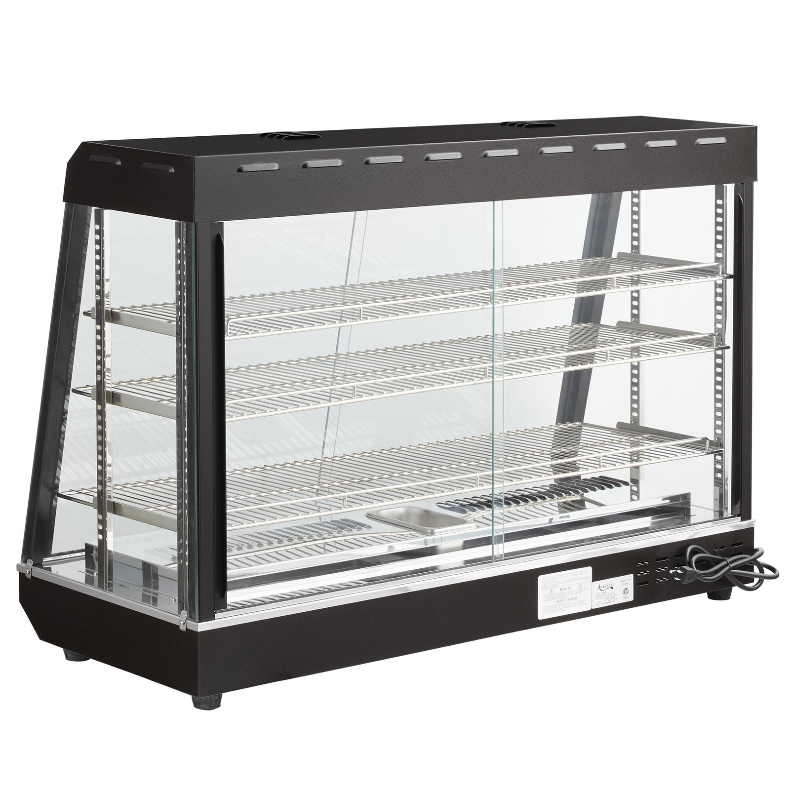 48″ Self/Full Service Countertop Heated Display Case with Sliding Doors, 120V