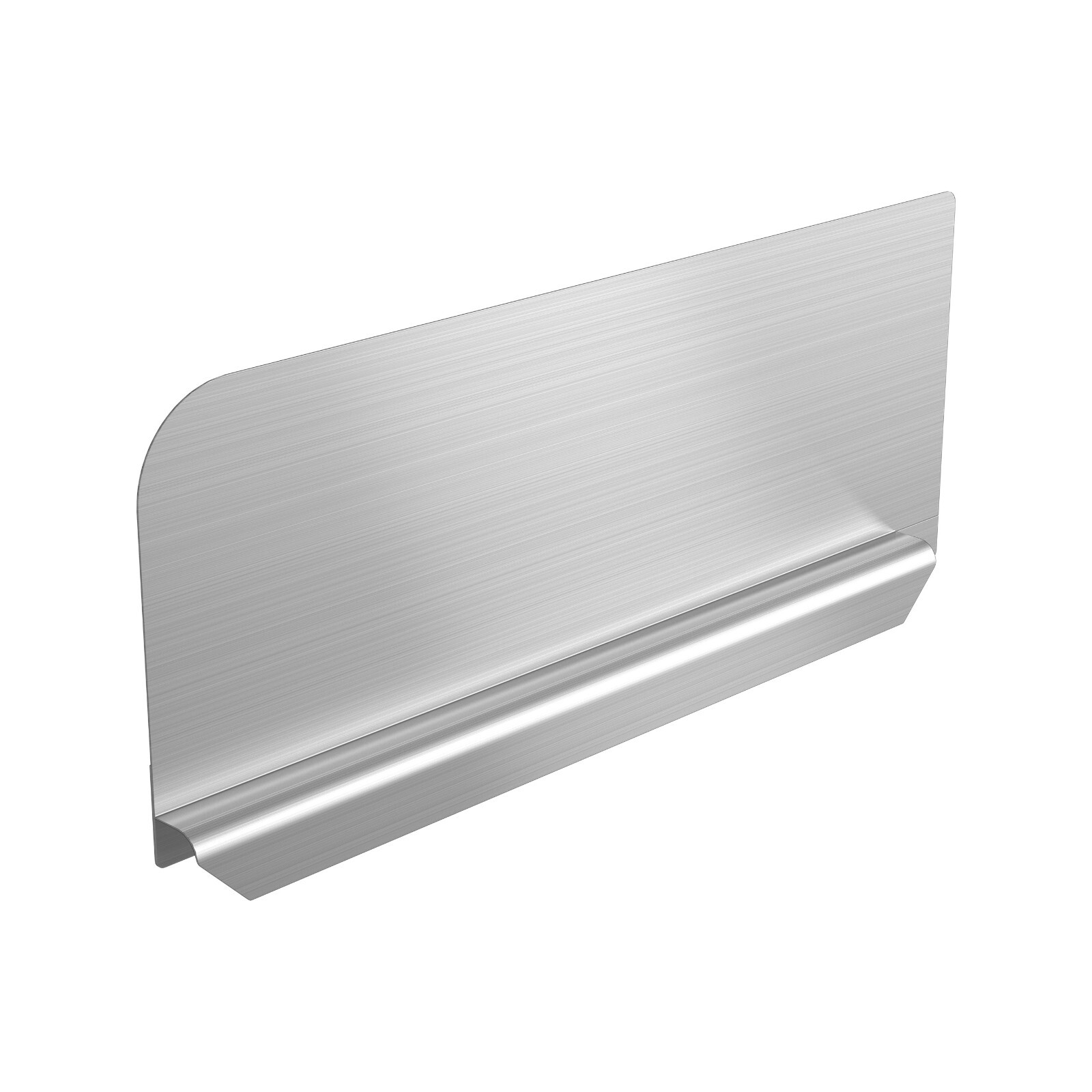 GSW Stainless Steel Insert Splash Guard for Compartment Sinks 28″L x 11″H Left