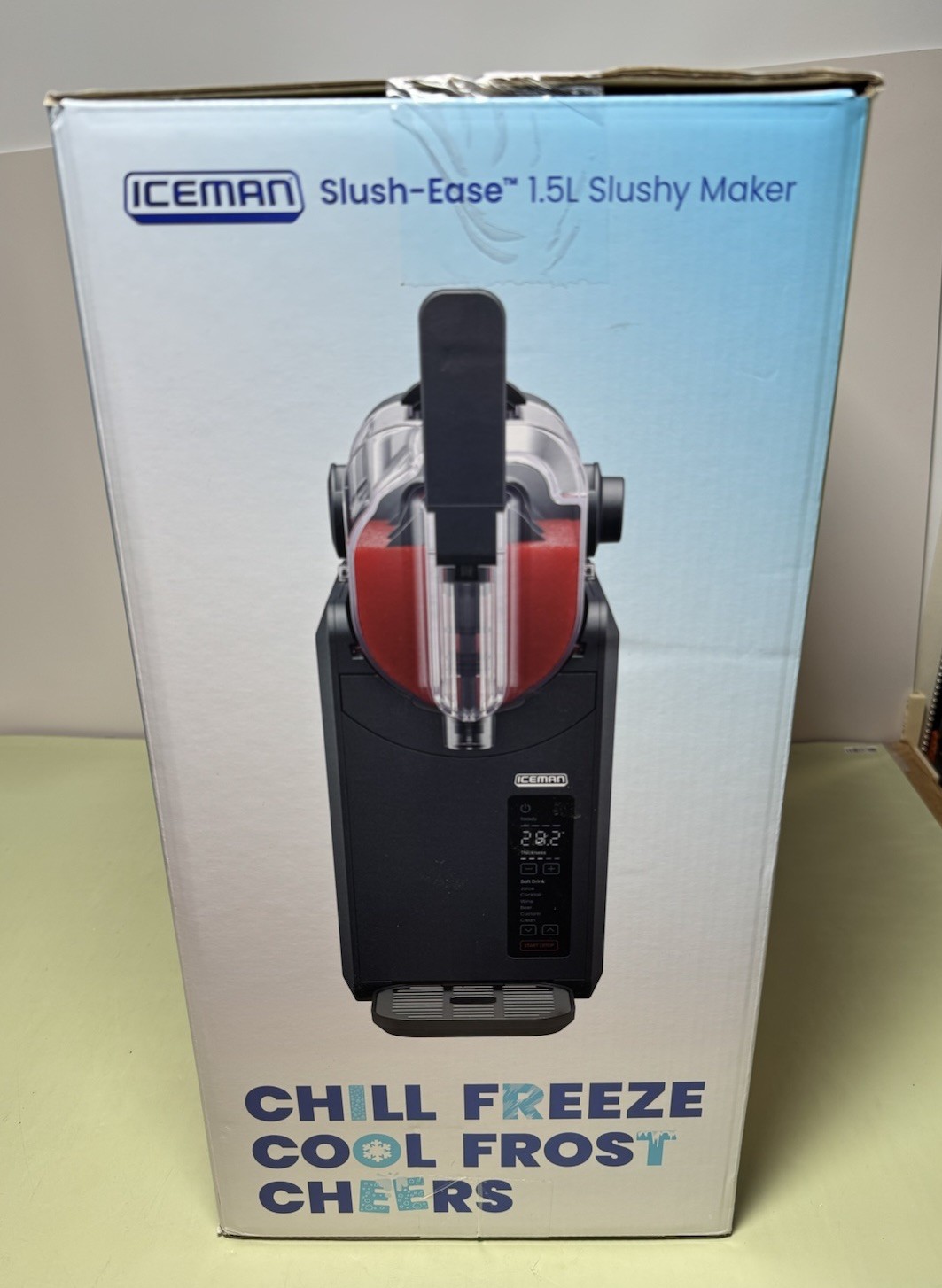 SLUSHY MACHINE MAKER 1.5L ICEMAN SLUSHY FROZEN DRINK SLUSHIE-Open Box