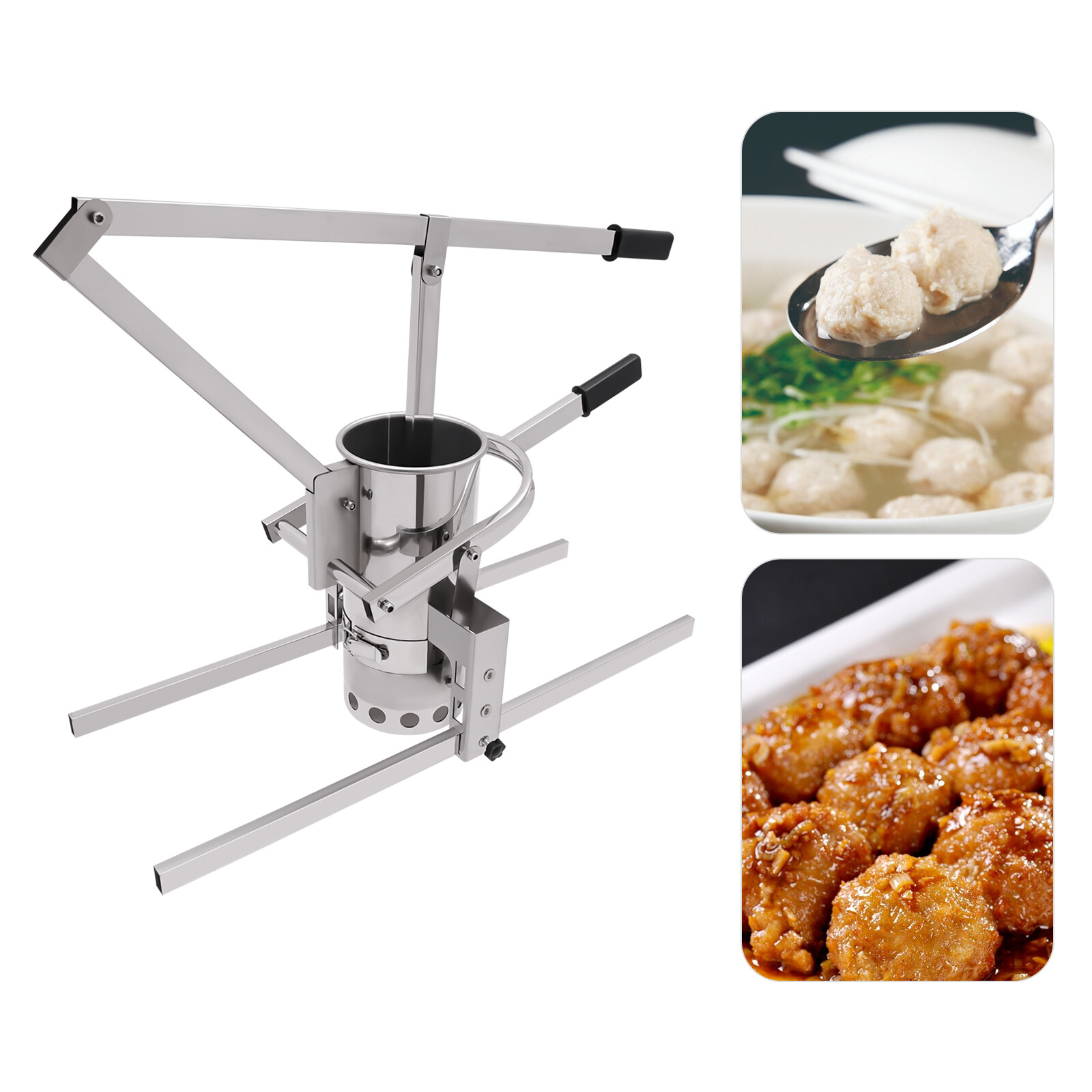 Manual Adjustable Meatball Maker Machine Fish Pork Beef Meatball Making Device
