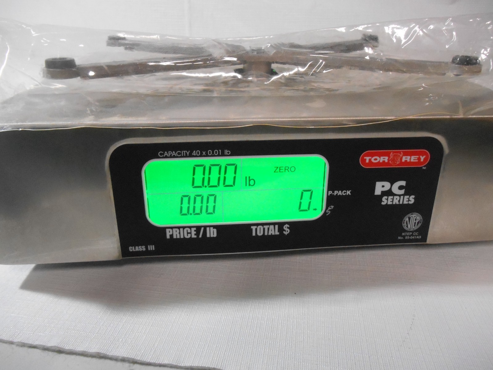 Tor-rey PC-40L, 40 x .01 lb Price Computing Scale ~ New open box
