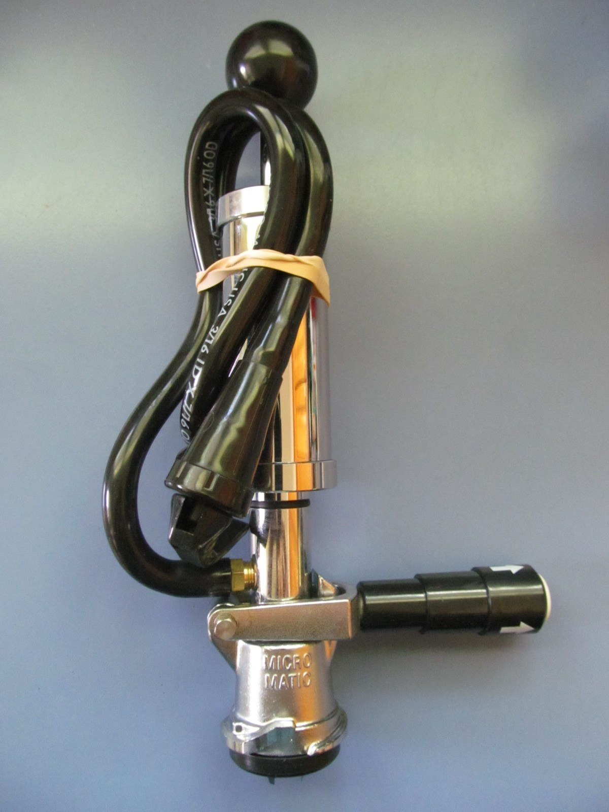 Micro Matic Chrome Keg Beer Tap Hand Pump Domestic 8″ Brand New