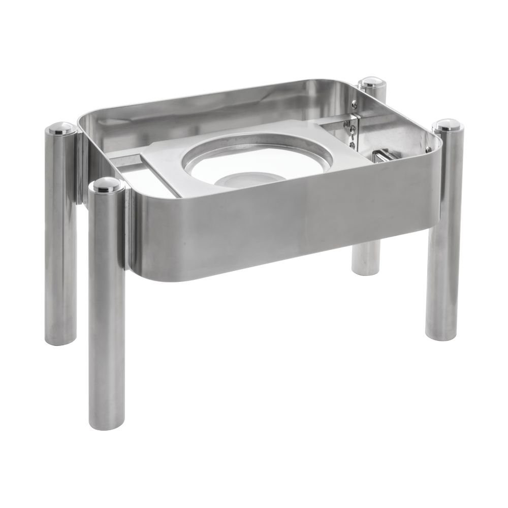 HUBERT Half Size Chafer Frame Modern Style Stainless Steel – 18″L x 12 3/5″W x 9