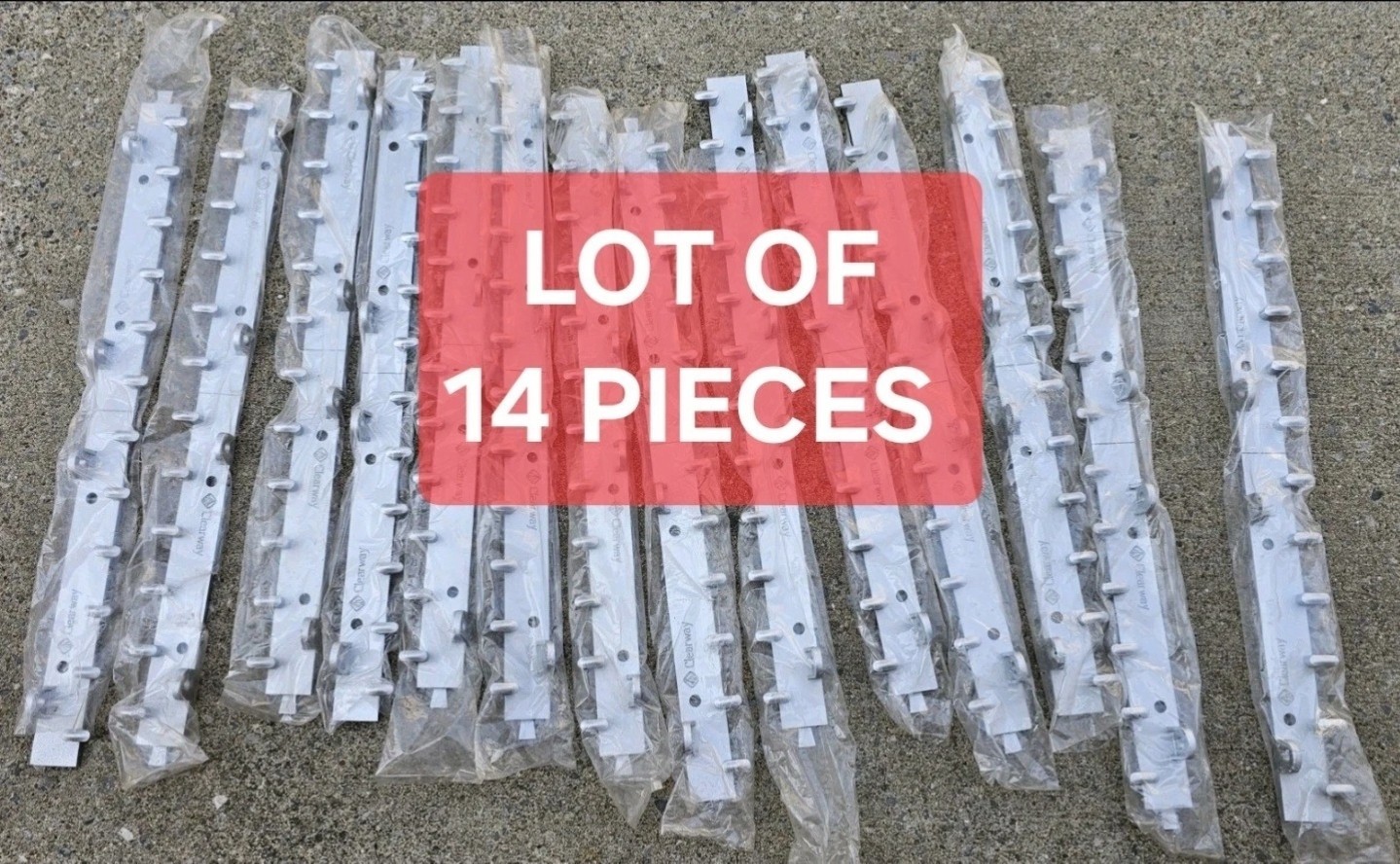 Aluminum Mounting Rail 2 Ft PVC Strip Curtain Roll Quick Mount Hardware Lot 14