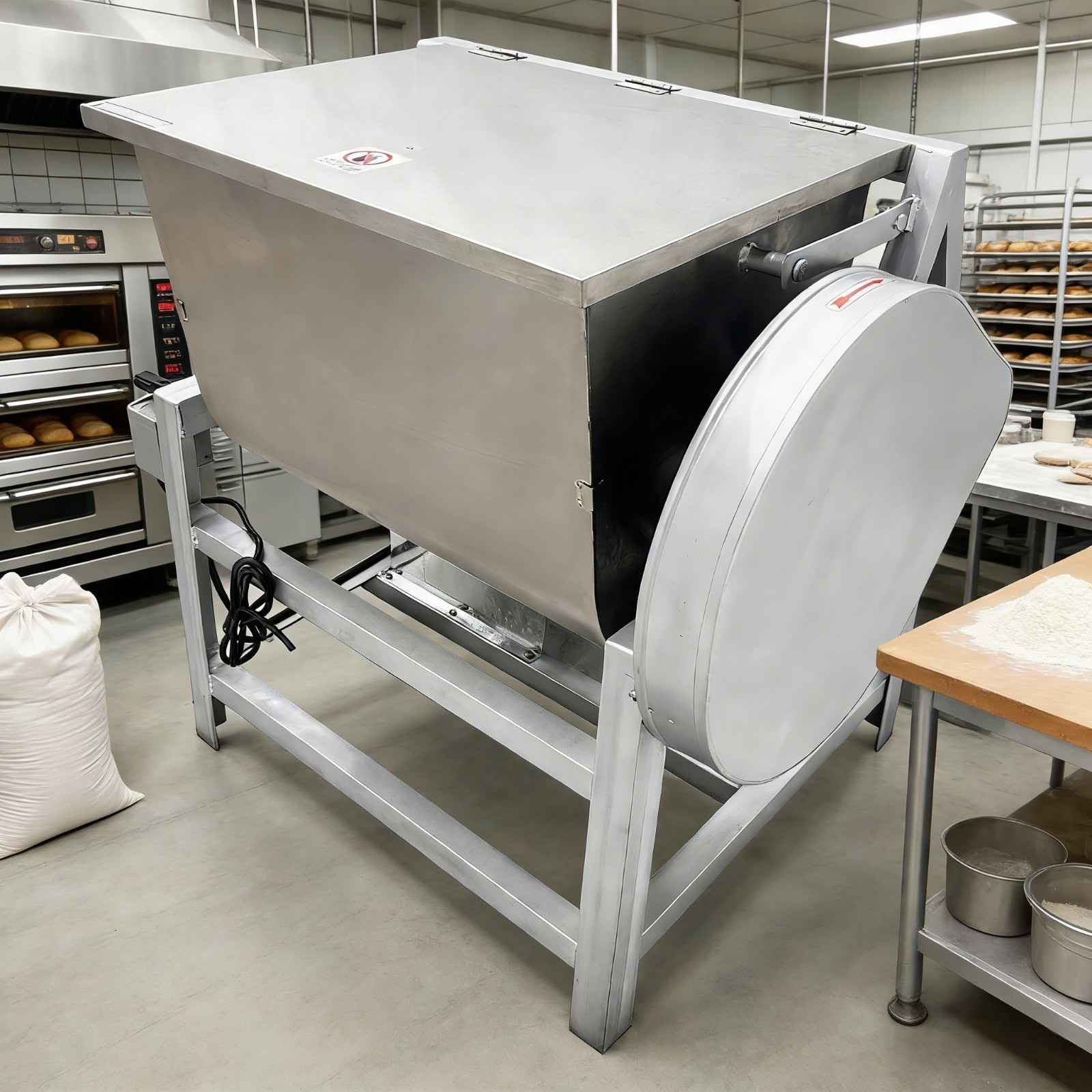 Stainless Steel 110 LBS Commercial Dough Mixer Machine 110V Electric Flour Mixer