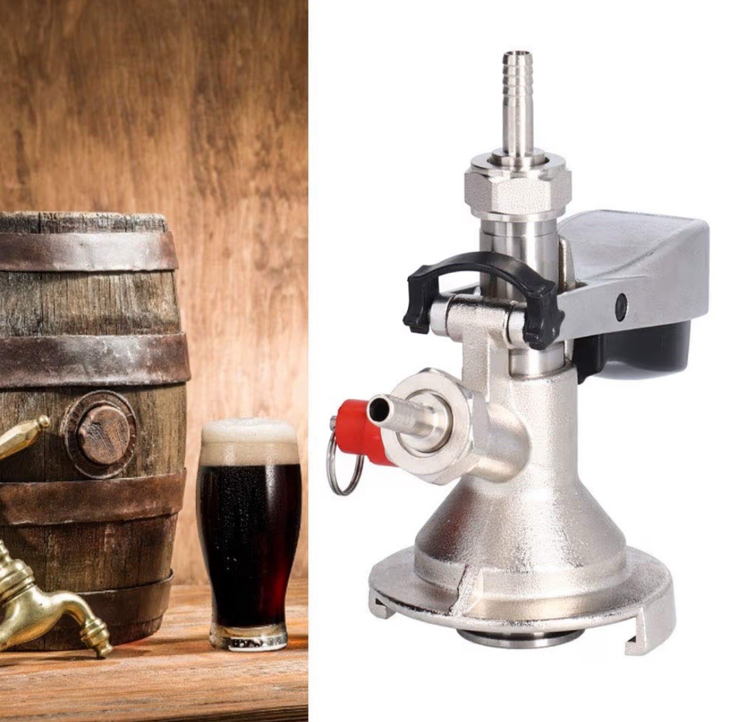 Keg Distributor Beer Barrel Coupler G5/8 A Type 304 Stainless Steel Brewing Tap