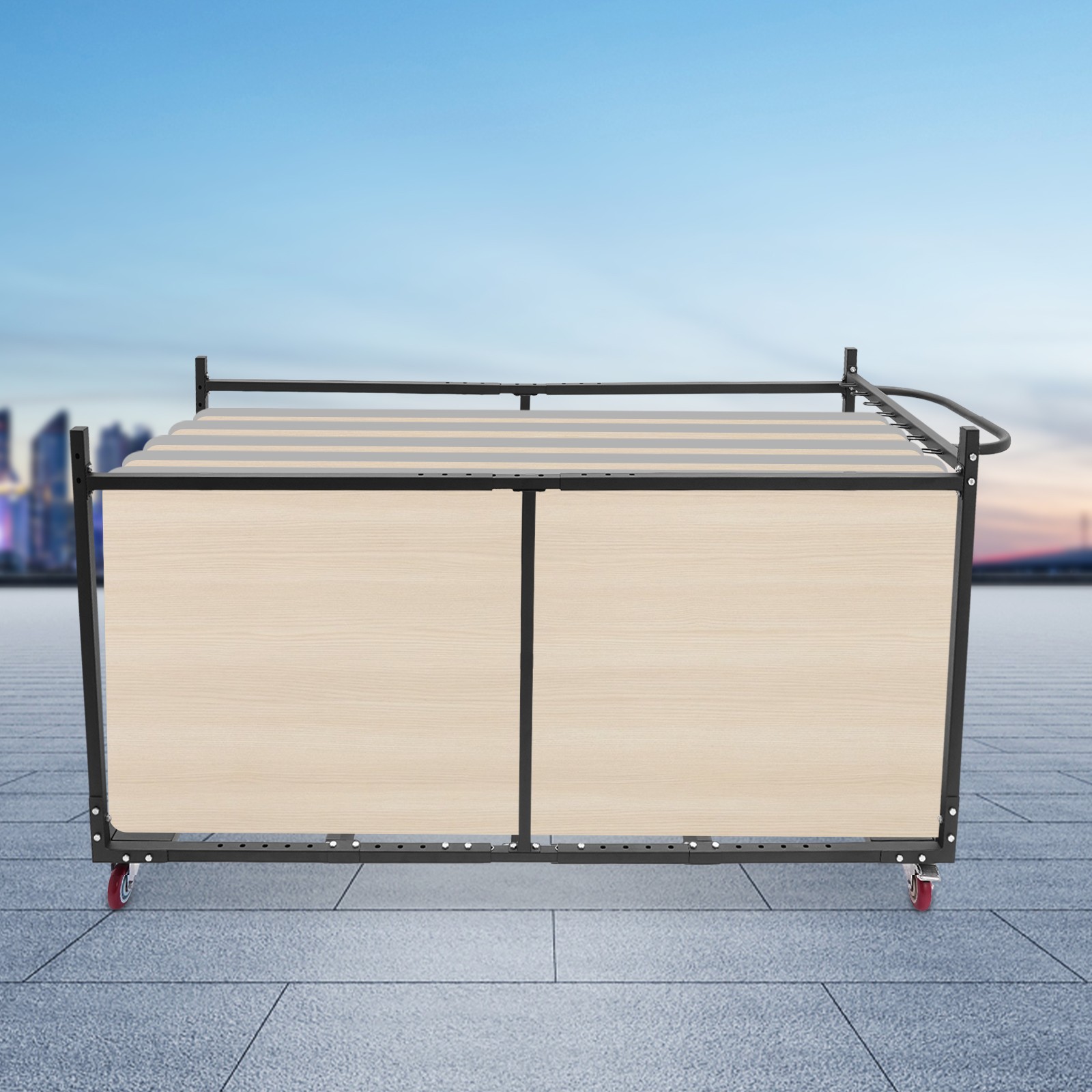 Rectangular Folding Table Cart Folding Table Trolley Table Cart Free Standing