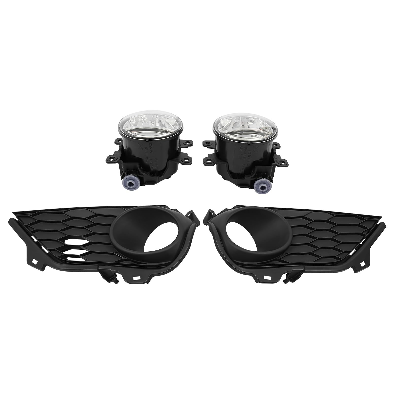 LED Fog Light Pair for 2019-2022 Honda Pilot Clear Black Housing OE 71102TG7A60