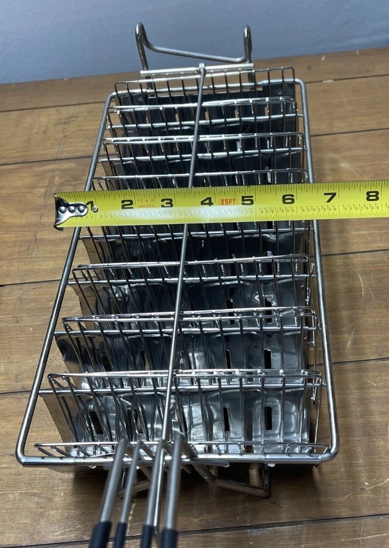 2 (NEW) Taco Fry Baskets – TableCraft 40 Nickel Plated each hold 8 Tacos