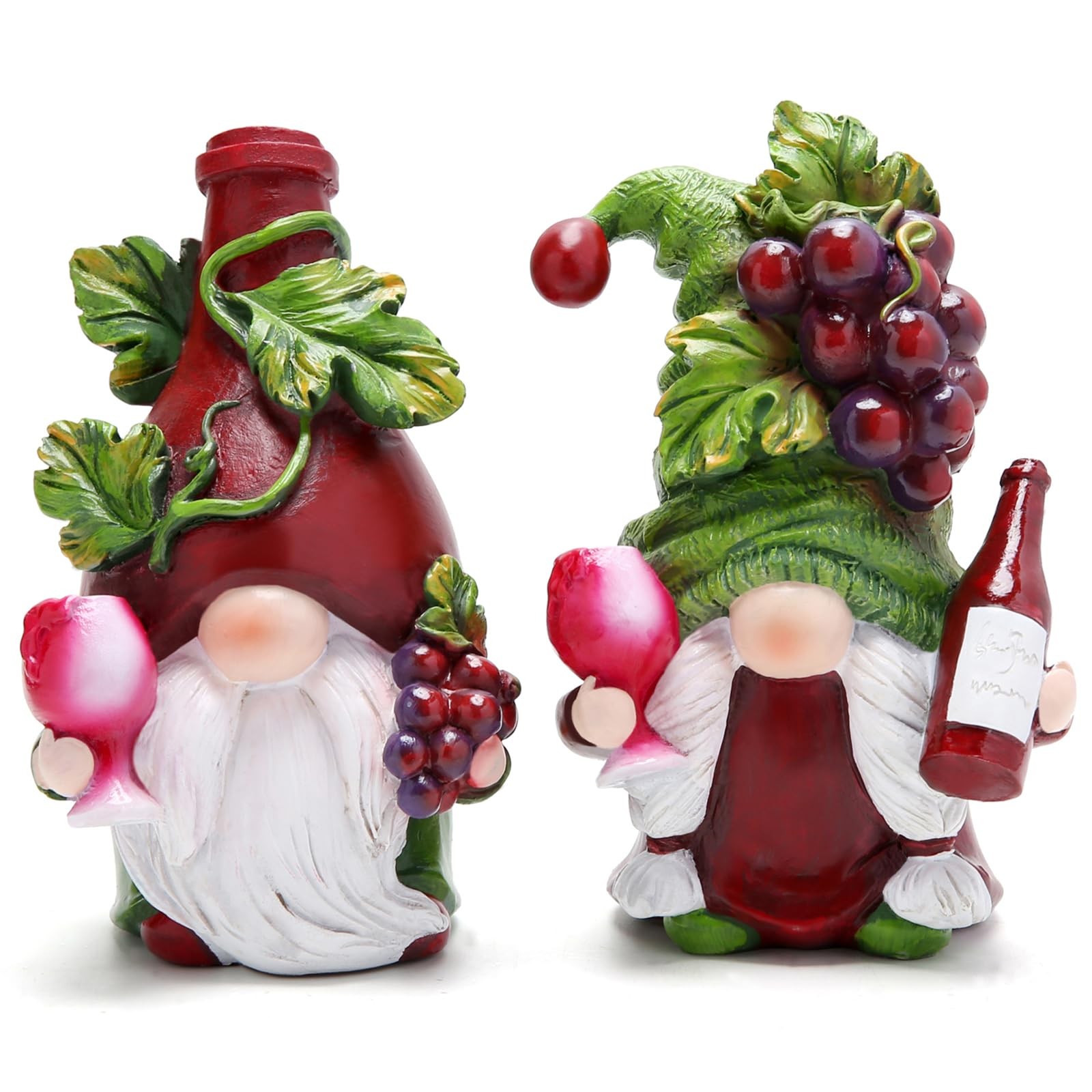 Hodao Red Wine Gnomes Decorations for Home, Home Party Resin Figurines Collectib