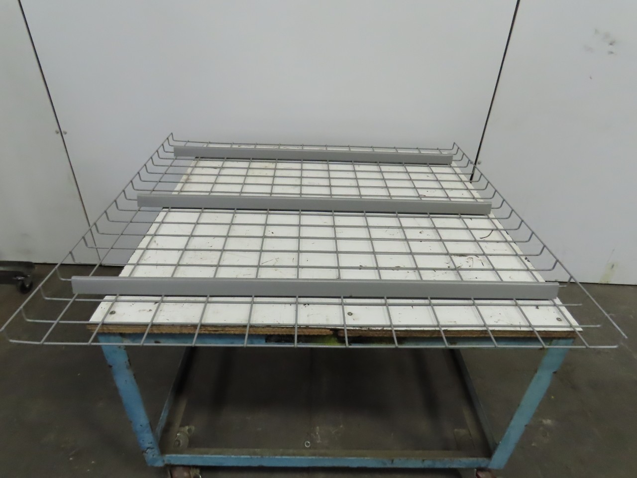 48″ x 46″ Double Waterfall Wire Decks Pallet Racking Shelf 2,500 lbs Cap NEW
