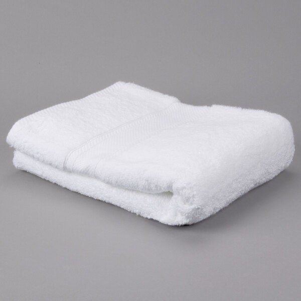 Oxford Bath Towel 27×54, 17 lb., 100% Cotton, Dobby Border & Dobby Edge – 12pk