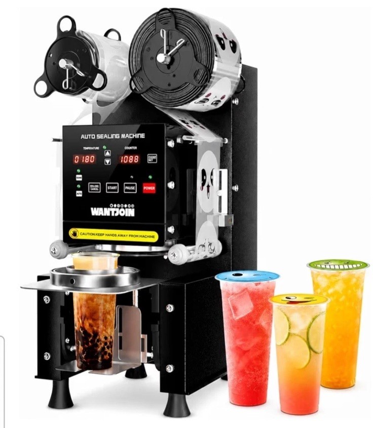 WANTJOIN CUP SEALING MACHINE WZ-95B 110-120v 350w open box new condition