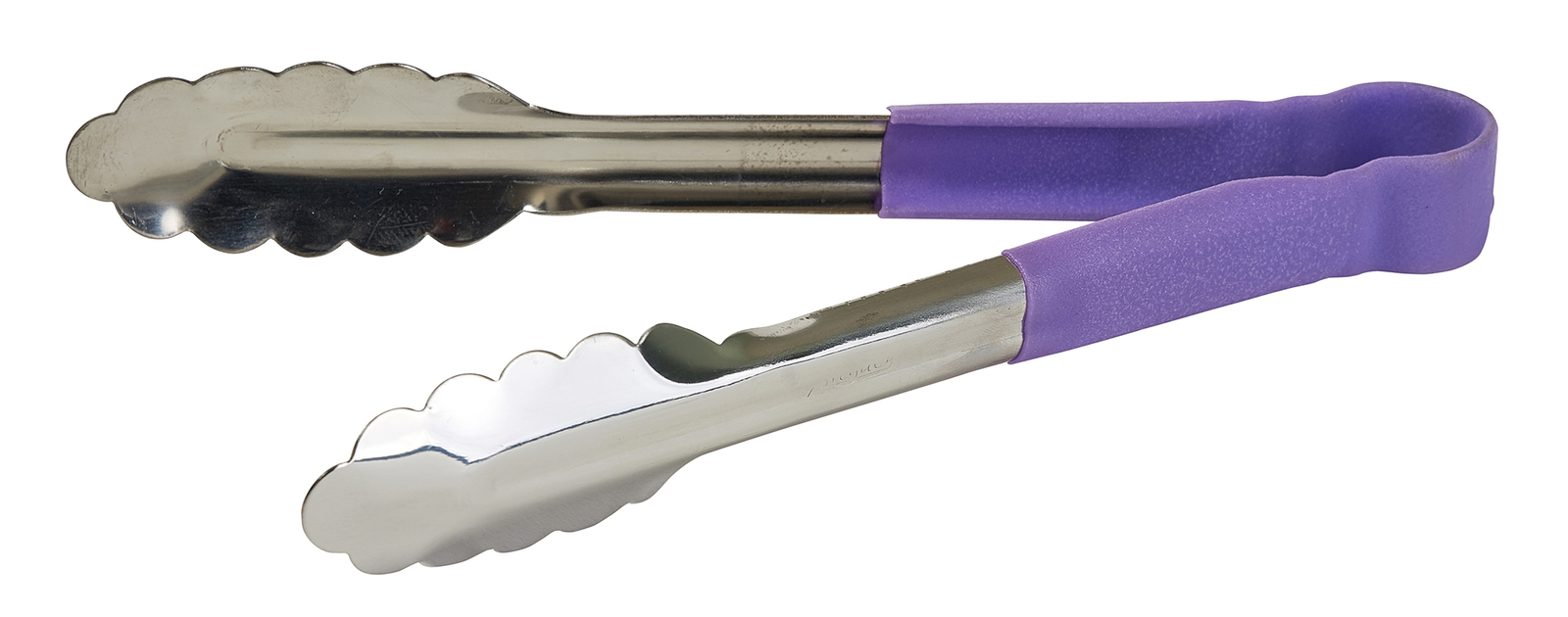 9″ S/S Utility Tong, PP Hdl, Purple, Allergen Free (6 Each)