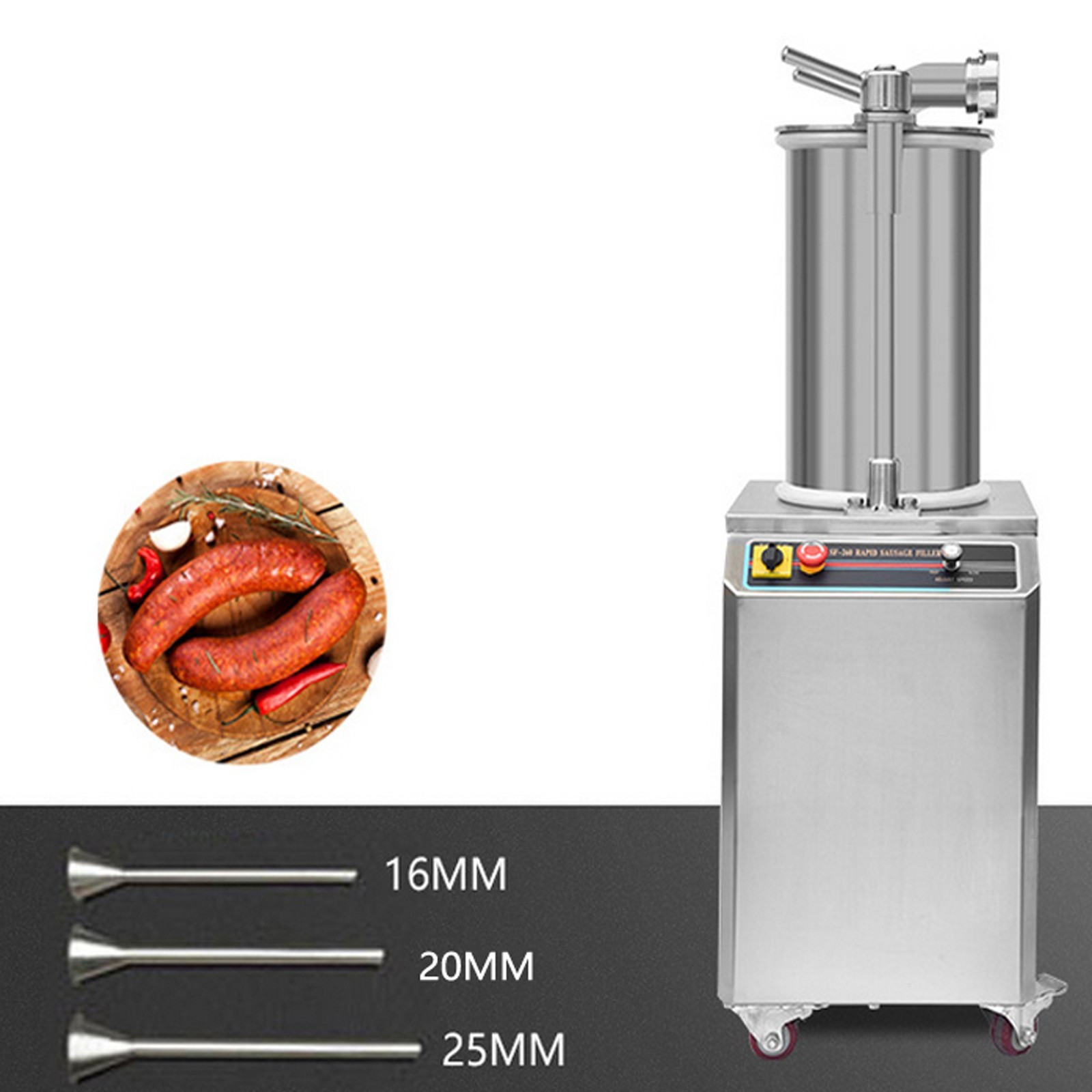 Open Box QSJ-T Small Desktop Double-layer Shredder Meat Cutting Machine