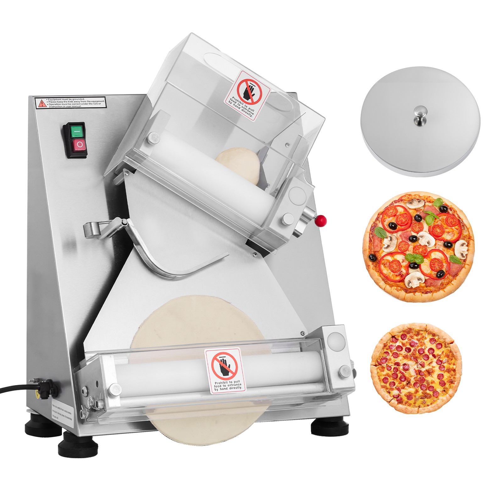 Uimoso 3-14″ Automatic Dough Roller Machine Commercial 370W Dough Press Maker