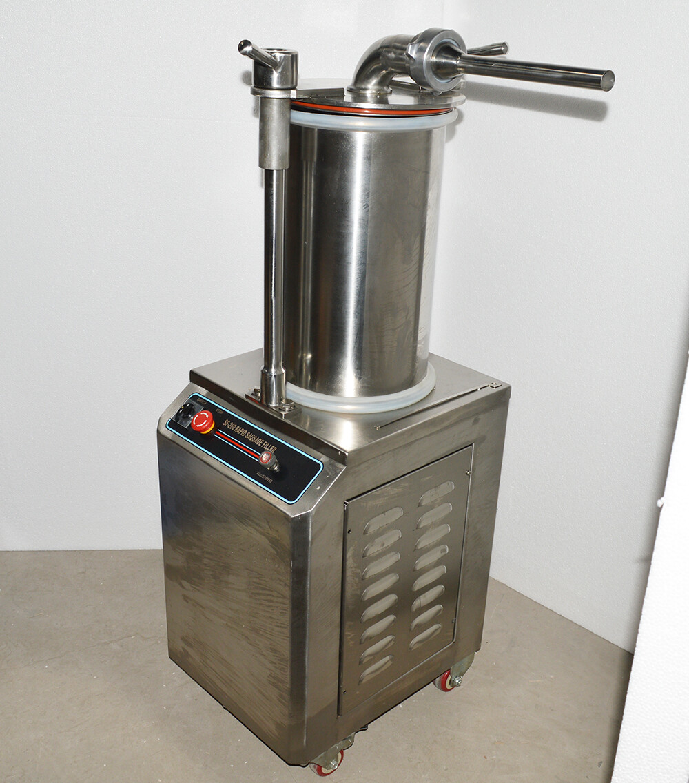 Commercial Hydraulic Sausage Stuffer Filler Stainless Steel 110V 1100W 26L