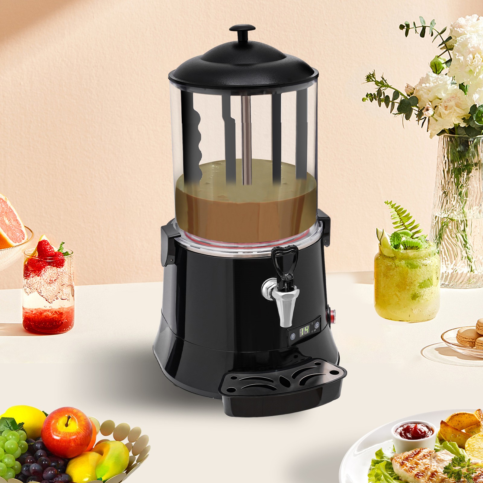 Commercial 10L Hot Chocolate Machine Drinking Hot Chocolate Cocoa Dispenser 400W