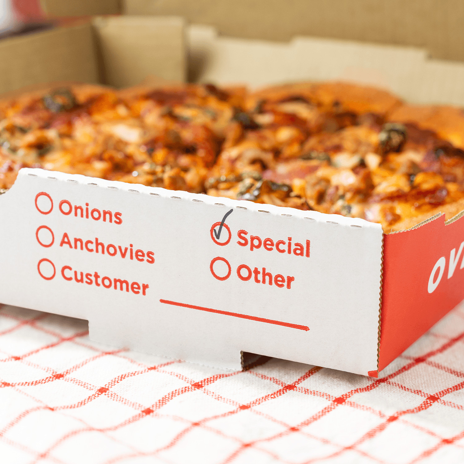 Karat Corrugated Pizza Box, 12»x12»x2», Generic Print – 50 pcs, FP-PBF12WG
