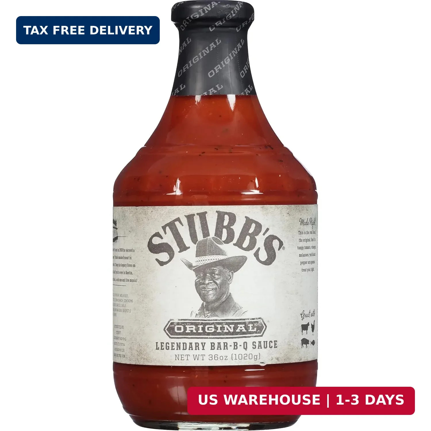 Stubb’s Original BBQ Sauce, 36 oz