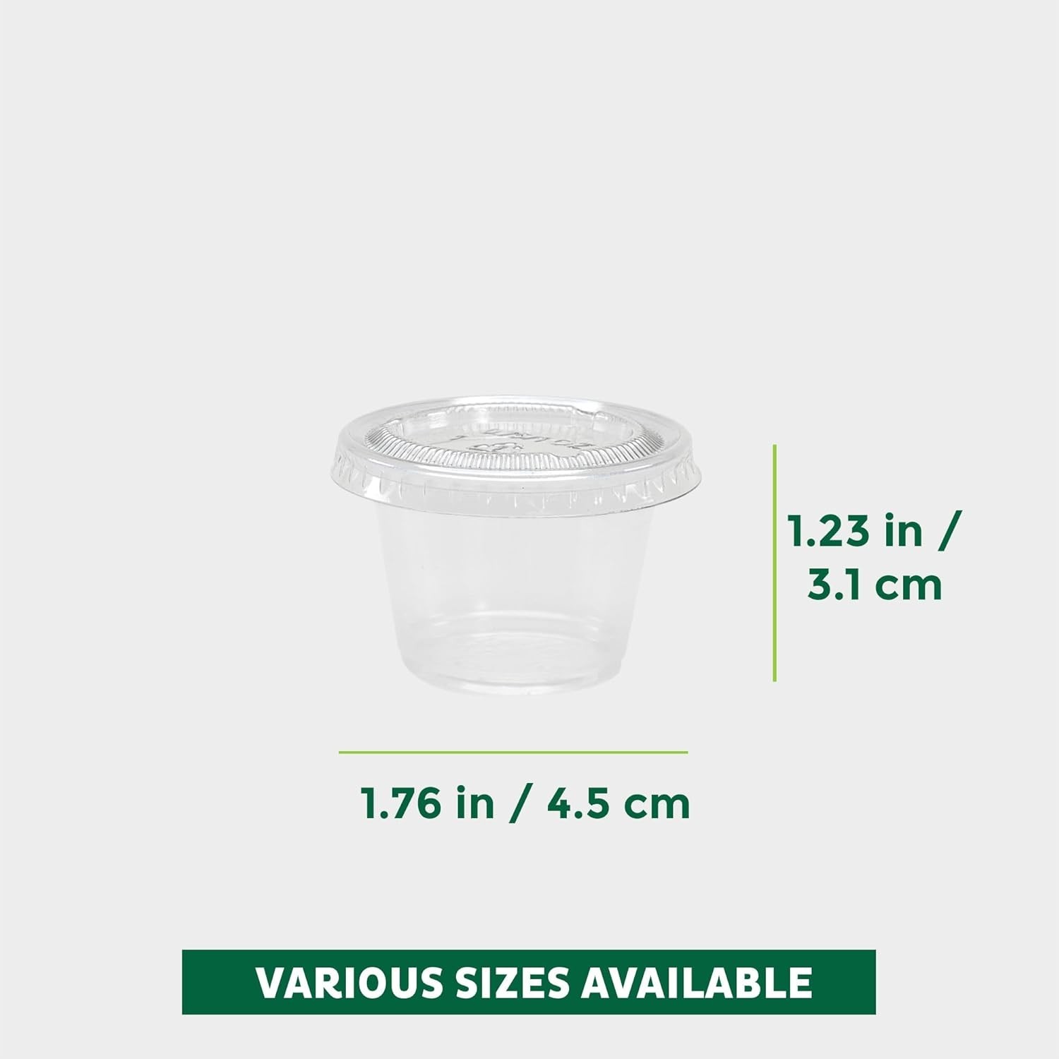 Plastic Disposable Portion Cup with Lid(1OZ)