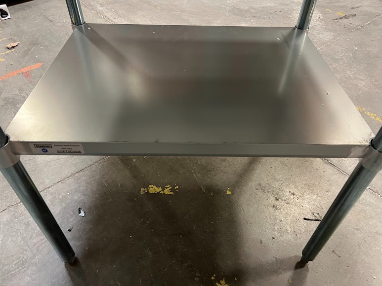 Steelton 30″ x 36″ 18 Gauge 430 Stainless Steel Work Table with Undershelf