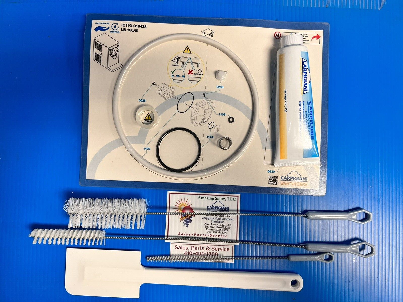 Carpigiani Parts Batch Freezer LB 100 B Complete Tune UP Kit