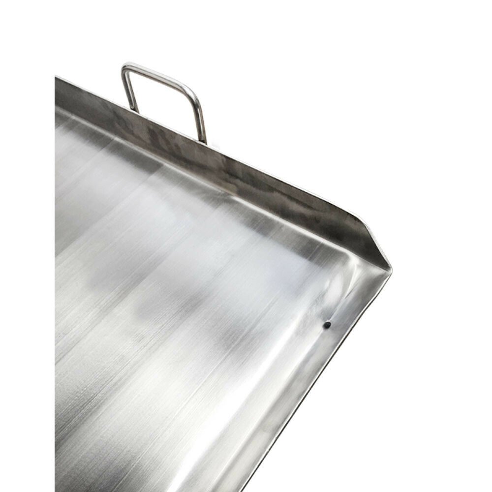 HD 36″ x 20″ Stainless Steel Flat Top TRIPLE Griddle Plancha Extra Rib Bottom