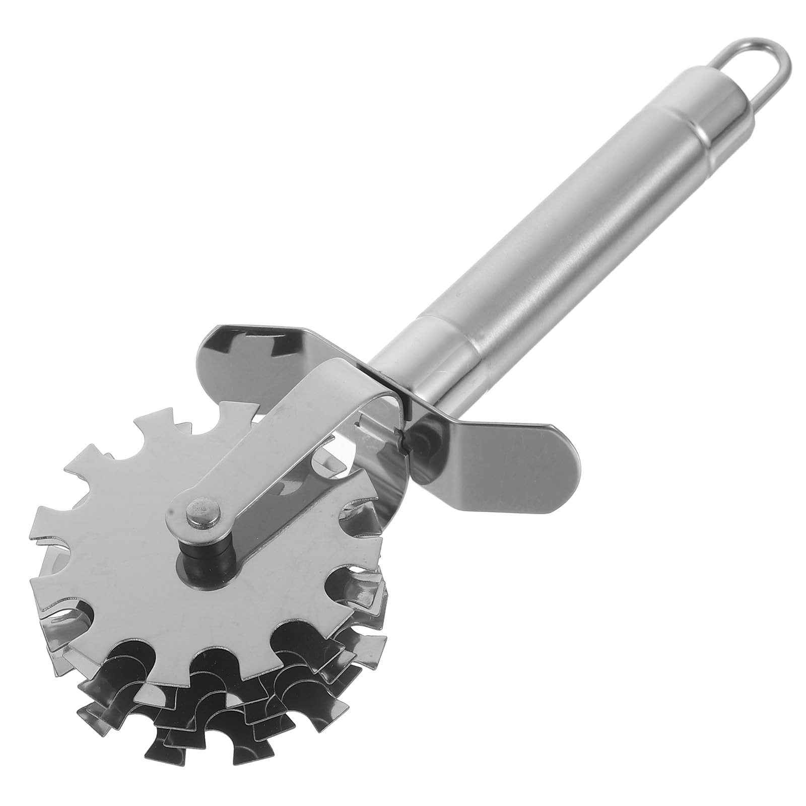 STOBAZA 5 Wheel Meat Tenderizer Roller Stainless 19.30X7.20X4.00CM, Silver