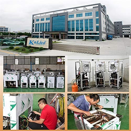 Kolice Automatic Electric Shaved Ice Machine, Snowflake Ice Crush Machine 55kgs